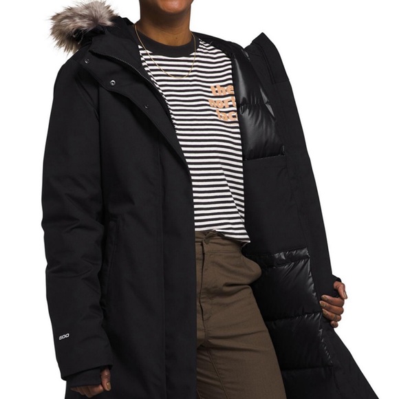 North Face Women's Arctic Hooded Faux-Fur-Trim Parka new size medium - Picture 7 of 13